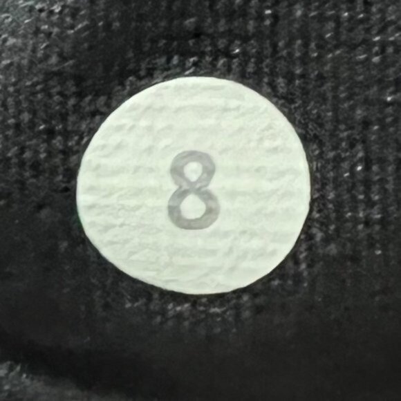 Lululemon Women's Wunder Groove Crop Leggings Pants Size 8 Heathered Black/Quilt - Picture 6 of 6